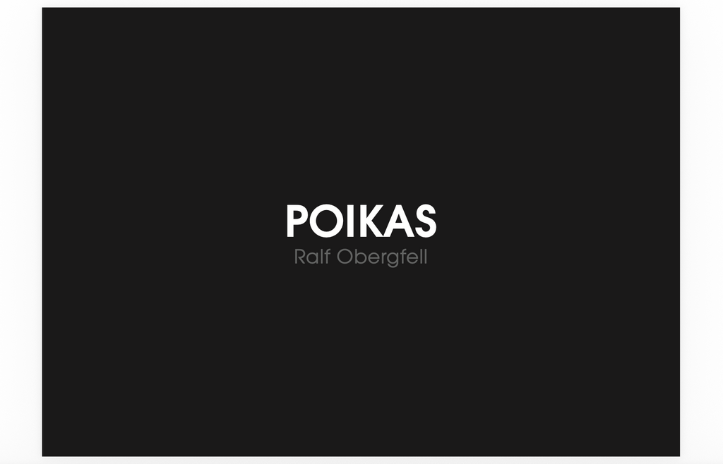 POIKAS (Limited Edition, signed) - SOLD OUT